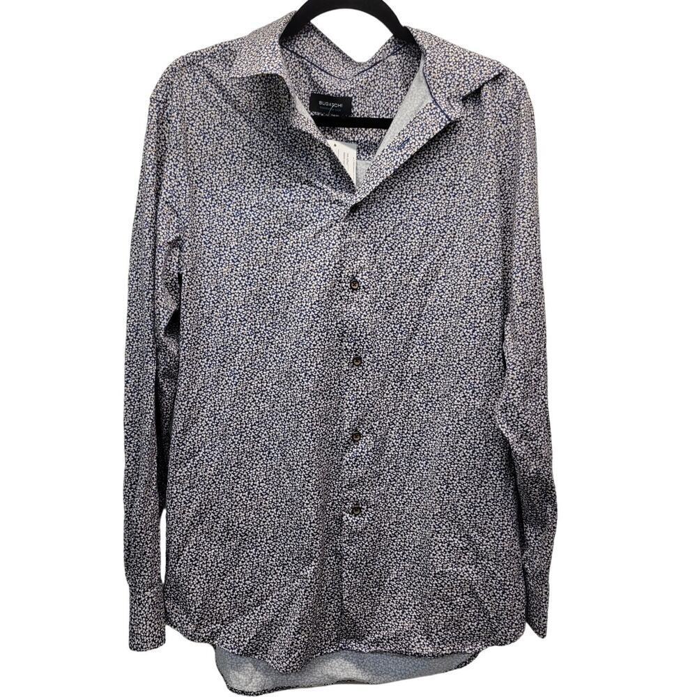Bugatchi Julian Abstract Print Button Down Shirt Large